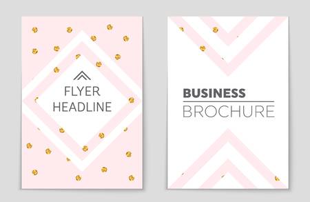 Abstract vector layout background set. For art template design, list, front page, mockup brochure theme style, banner, idea, cover, booklet, print, flyer, book, blank, card, ad, sign, sheet,, a4.のイラスト素材