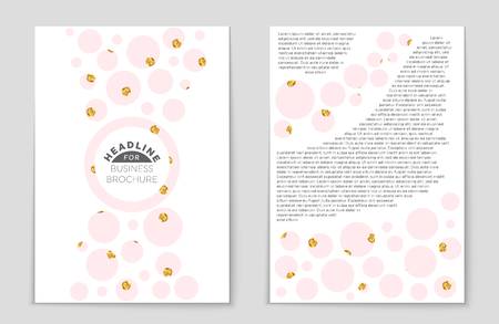 Abstract vector layout background set. For art template design, list, front page, mockup brochure theme style, banner, idea, cover, booklet, print, flyer, book, blank, card, ad, sign, sheet,, a4.のイラスト素材