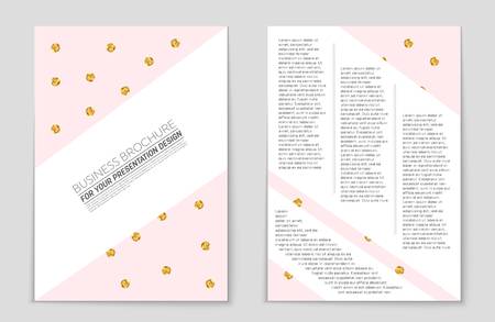 Abstract vector layout background set. For art template design, list, front page, mockup brochure theme style, banner, idea, cover, booklet, print, flyer, book, blank, card, ad, sign, sheet,, a4.のイラスト素材