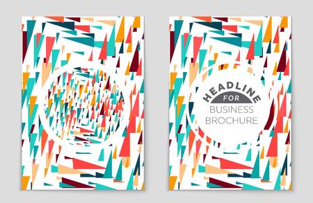 Abstract vector layout background set. For art template design, list, front page, mockup brochure...
