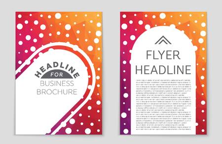 Abstract vector layout background set. For art template design, list, front page, mockup brochure theme style, banner, idea, cover, booklet, print, flyer, book, blank, card, ad, sign, sheet,, a4.のイラスト素材