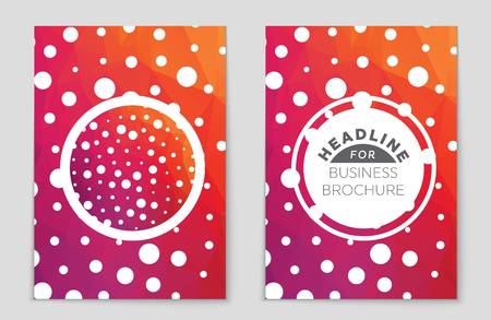 Abstract vector layout background set. For art template design, list, front page, mockup brochure theme style, banner, idea, cover, booklet, print, flyer, book, blank, card, ad, sign, sheet,, a4.のイラスト素材