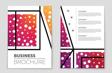 Abstract vector layout background set. For art template design, list, front page, mockup brochure theme style, banner, idea, cover, booklet, print, flyer, book, blank, card, ad, sign, sheet,, a4.のイラスト素材