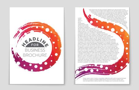 Abstract vector layout background set. For art template design, list, front page, mockup brochure theme style, banner, idea, cover, booklet, print, flyer, book, blank, card, ad, sign, sheet,, a4.のイラスト素材