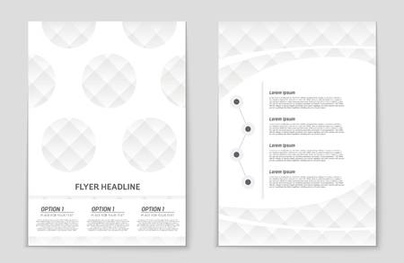 Abstract vector layout background set. For art template design, list, front page, mockup brochure theme style, banner, idea, cover, booklet, print, flyer, book, blank, card, ad, sign, sheet,, a4.のイラスト素材