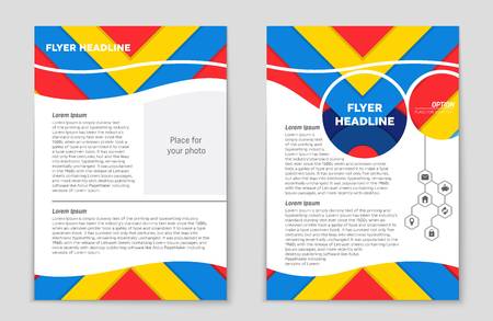 Abstract vector layout background set. For art template design, list, front page, mockup brochure theme style, banner, idea, cover, booklet, print, flyer, book, blank, card, ad, sign, sheet,, a4.のイラスト素材