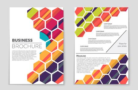 Abstract vector layout background set. For art template design, list, front page, mockup brochure theme style, banner, idea, cover, booklet, print, flyer, book, blank, card, ad, sign, sheet,, a4.のイラスト素材