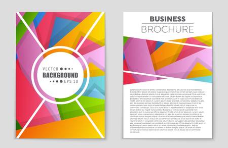 Abstract vector layout background set. For art template design, list, front page, mockup brochure theme style, banner, idea, cover, booklet, print, flyer, book, blank, card, ad, sign, sheet,, a4.のイラスト素材