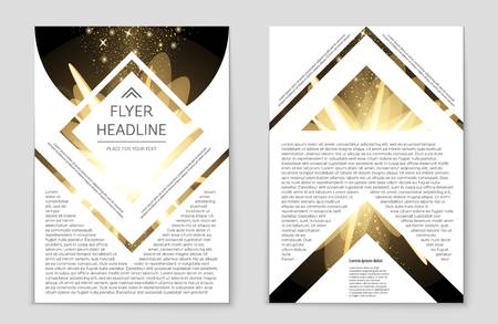 Abstract vector layout background set. For art template design, list, front page, mockup brochure theme style, banner, idea, cover, booklet, print, flyer, book, blank, card, ad, sign, sheet,, a4.のイラスト素材