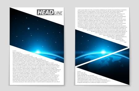 Abstract vector layout background set. For art template design, list, front page, mockup brochure theme style, banner, idea, cover, booklet, print, flyer, book, blank, card, ad, sign, sheet,, a4.のイラスト素材