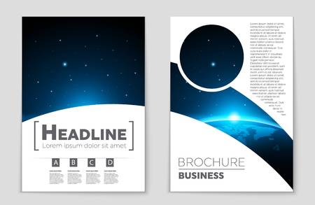 Abstract vector layout background set. For art template design, list, front page, mockup brochure theme style, banner, idea, cover, booklet, print, flyer, book, blank, card, ad, sign, sheet,, a4.のイラスト素材