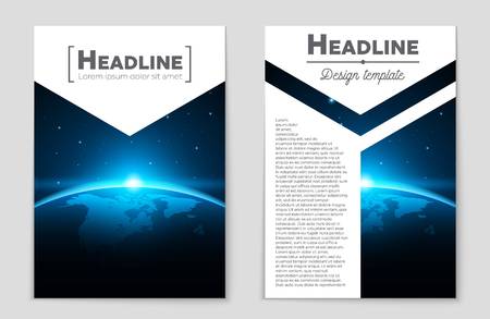 Abstract vector layout background set. For art template design, list, front page, mockup brochure theme style, banner, idea, cover, booklet, print, flyer, book, blank, card, ad, sign, sheet,, a4.のイラスト素材