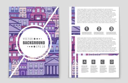 Abstract vector layout background set. For art template design, list, front page, mockup brochure...