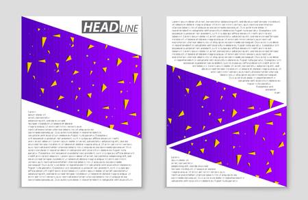 Abstract vector layout background set. For art template design, list, front page, mockup brochure theme style, banner, idea, cover, booklet, print, book, blank, card, ad, sign, sheet,, a4.のイラスト素材