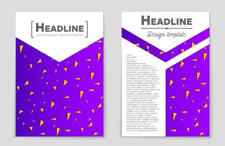 Abstract vector layout background set. For art template design, list, front page, mockup brochure theme style, banner, idea, cover, booklet, print, flyer, book, blank, card, ad, sign, sheet,, a4.のイラスト素材