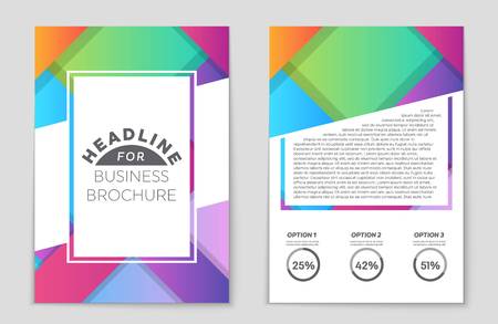 Abstract vector layout background set. For art template design, list, front page, mockup brochure theme style, banner, idea, cover, booklet, print, flyer, book, blank, card, ad, sign, sheet,, a4.のイラスト素材