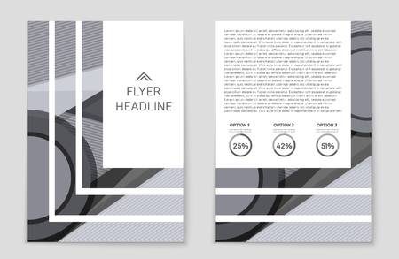 Abstract vector layout background set. For art template design, list, front page, mockup brochure theme style, banner, idea, cover, booklet, print, flyer, book, blank, card, ad, sign, sheet,, a4.のイラスト素材