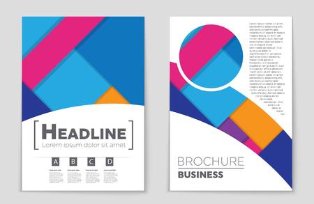 Abstract vector layout background set. For art template design, list, front page, mockup brochure theme style, banner, idea, cover, booklet, print, flyer, book, blank, card, ad, sign, sheet,, a4.の写真素材