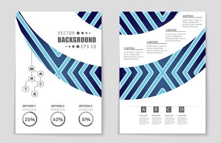 Abstract vector layout background set. For art template design, list, front page, mockup brochure theme style, banner, idea, cover, booklet, print, flyer, book, blank, card, ad, sign, sheet,, a4.のイラスト素材