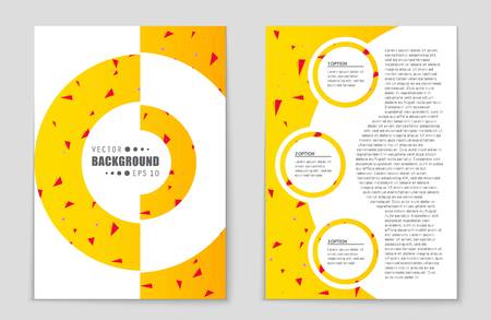 Abstract vector layout background set.のイラスト素材