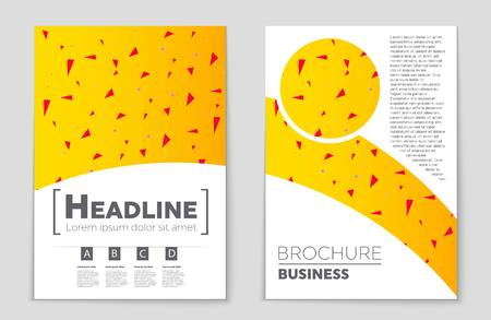 Abstract vector layout background set.のイラスト素材