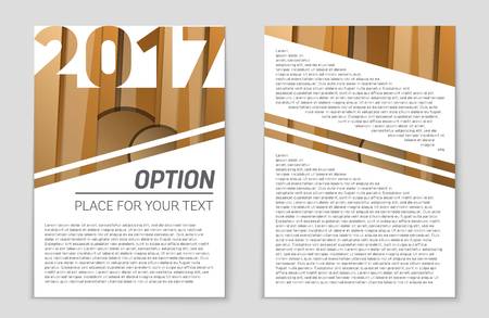 Abstract vector layout background set.のイラスト素材