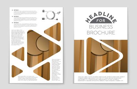 Abstract vector layout background set.のイラスト素材