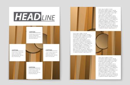 Abstract vector layout background set.のイラスト素材