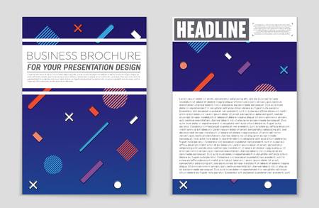 Abstract layout background set. For art template design, list, front page, mockup brochure theme style, banner, idea, cover, booklet, print, flyer, book, blank, card, ad, sign, sheet, a4.のイラスト素材