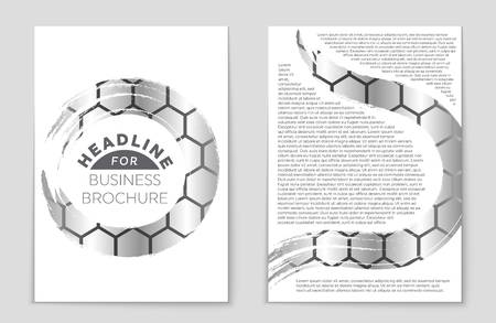 Abstract vector layout background set. For art template design, list, front page, mockup brochure theme style, banner, idea, cover, booklet, print, flyer, book, blank, card, ad, sign, sheet,, a4.のイラスト素材