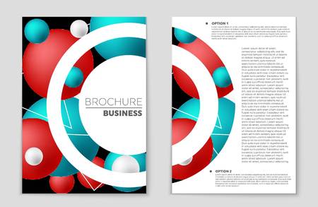 Abstract vector layout background set. For art template design, list, front page, mockup brochure theme style, banner, idea, cover, booklet, print, flyer, book, blank, card, ad, sign, sheet,, a4.のイラスト素材