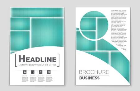 Abstract vector layout background set. For art template design, list, front page, mockup brochure theme style, banner, idea, cover, booklet, print, flyer, book, blank, card, ad, sign, sheet,, a4.のイラスト素材