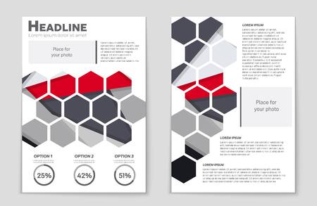 Abstract vector layout background set. For art template design, list, front page, mockup brochure theme style, banner, idea, cover, booklet, print, flyer, book, blank, card, ad, sign, sheet,, a4.のイラスト素材