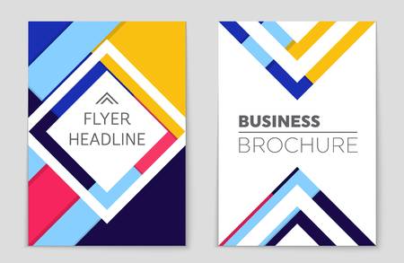 Abstract vector layout background set. For art template design, list, front page, mockup brochure theme style, banner, idea, cover, booklet, print, flyer, book, blank, card, ad, sign, sheet,, a4.のイラスト素材