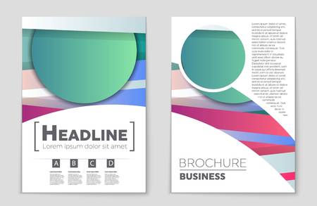 Abstract vector layout background set. For art template design, list, front page, mockup brochure theme style, banner, idea, cover, booklet, print, flyer, book, blank, card, ad, sign, sheet,, a4のイラスト素材