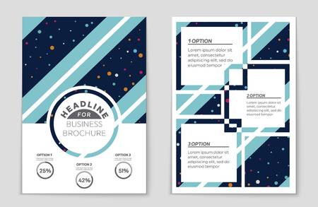 Abstract vector layout background set. For art template design, list, page, mockup brochure theme style, banner, idea, cover, booklet, print, flyer, book, blank, card, ad, sign, sheet,, a4.のイラスト素材