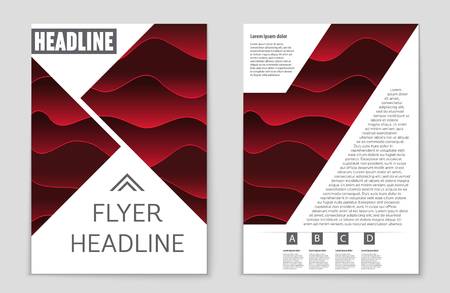 Abstract vector layout background set. For art template design, list, front page, mockup brochure theme style, banner, idea, cover, booklet, print, flyer, book, blank, card, ad, sign, sheet,, a4.のイラスト素材