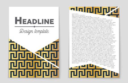 Abstract vector layout background set. For art template design, list, front page, mockup brochure theme style, banner, idea, cover, booklet, print, flyer, book, blank, card, ad, sign, sheet,, a4.のイラスト素材