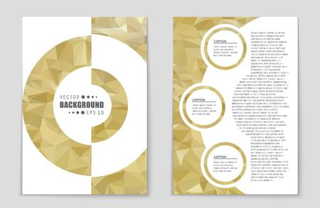 Abstract vector layout background set. For art template design, list, front page, mockup brochure theme style, banner, idea, cover, booklet, print, flyer, book, blank, card, ad, sign, sheet,, a4.のイラスト素材