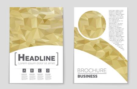 Abstract vector layout background set. For art template design, list, front page, mockup brochure theme style, banner, idea, cover, booklet, print, flyer, book, blank, card, ad, sign, sheet,, a4.のイラスト素材