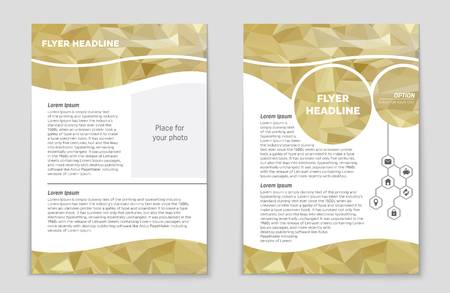 Abstract vector layout background set. For art template design, list, front page, mockup brochure theme style, banner, idea, cover, booklet, print, flyer, book, blank, card, ad, sign, sheet,, a4.のイラスト素材