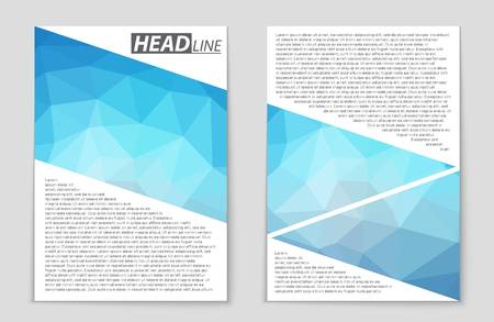 Abstract vector layout background set. For art template design, list, front page, mockup brochure theme style, banner, idea, cover, booklet, print, flyer, book, blank, card, ad, sign, sheet,, a4.のイラスト素材