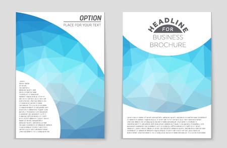 Abstract vector layout background set. For art template design, list, front page, mockup brochure theme style, banner, idea, cover, booklet, print, flyer, book, blank, card, ad, sign, sheet,, a4.のイラスト素材