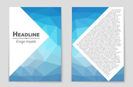 Abstract vector layout background set. For art template design, list, front page, mockup brochure theme style, banner, idea, cover, booklet, print, flyer, book, blank, card, ad, sign, sheet,, a4.のイラスト素材