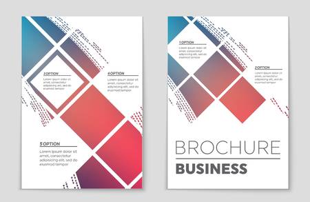 Abstract vector layout background set. For art template design, list, front page, mockup brochure theme style, banner, idea, cover, booklet, print, flyer, book, blank, card, ad, sign, sheet,, a4.のイラスト素材