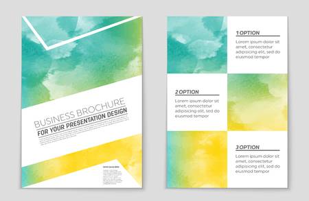 Abstract vector layout background set. For art template design, list, front page, mockup brochure theme style, banner, idea, cover, booklet, print, flyer, book, blank, card, ad, sign, sheet,, a4.のイラスト素材