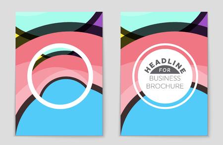 Abstract vector layout background set. For art template design, list, front page, mockup brochure...