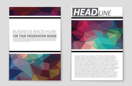 Abstract vector layout background set. For art template design, list, page, mockup brochure theme style, banner, idea, cover, booklet, print, flyer, book, blank, card, ad, sign, sheet,, a4.のイラスト素材