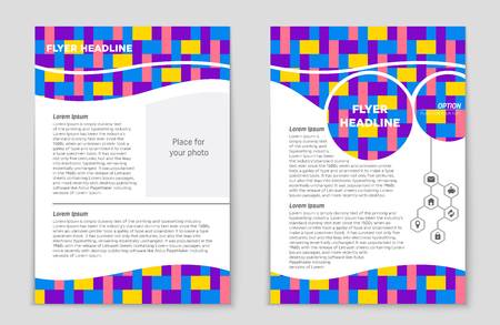 Abstract vector layout background set. For art template design, list, page, mockup brochure theme style, banner, idea, cover, booklet, print, flyer, book, blank, card, ad, sign, sheet,, a4.のイラスト素材