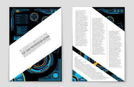 Abstract vector layout background set. For art template design, list, page, mockup brochure theme style, banner, idea, cover, booklet, print, flyer, book, blank, card, ad, sign, sheet,, a4.のイラスト素材